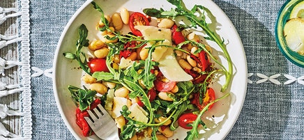White Bean, Roasted Pepper & Arugula Salad