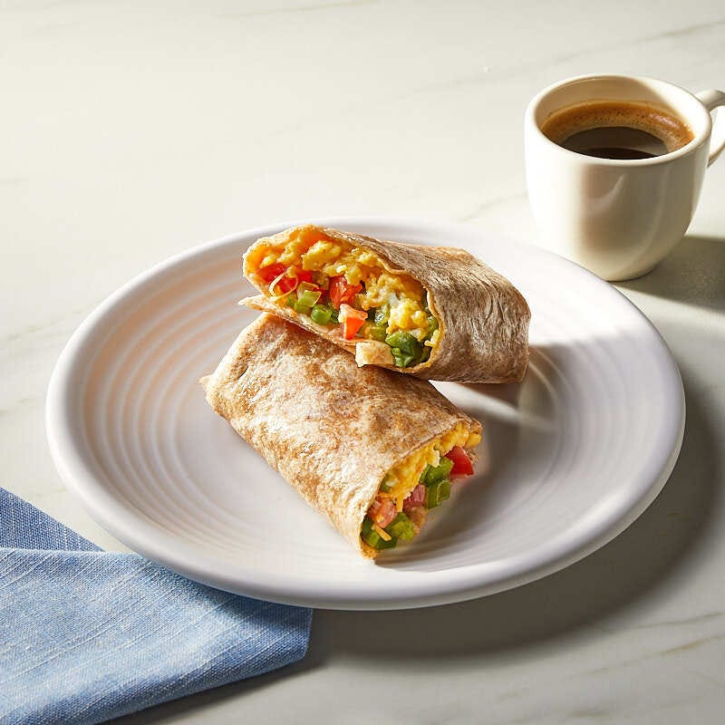 Veggie breakfast burrito