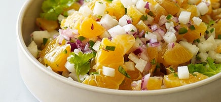 Mexican clementine and jicama salsa