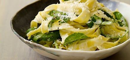 Tagliatelle with Arugula and Lemon Cream