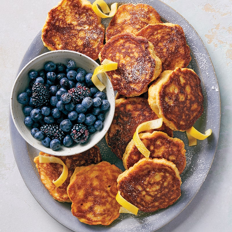 Fluffy lemon-ricotta pancakes