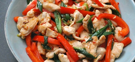 Sambal chicken stir-fry