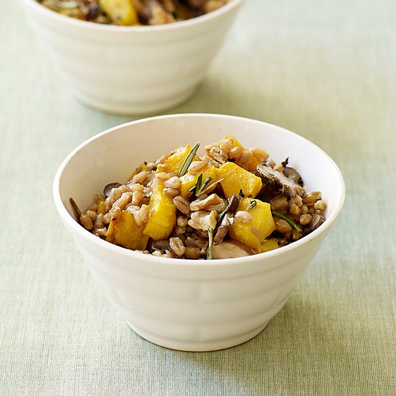 Photo of Farro pilaf with mushrooms and roasted butternut squash by WW