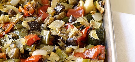 Oven-roasted ratatouille