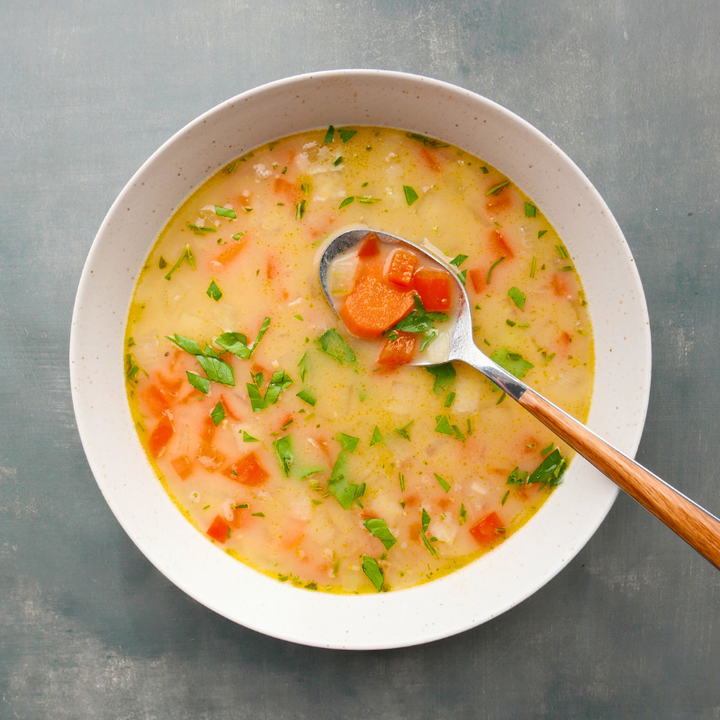 Photo of No cream "creamy" vegetable soup by WW