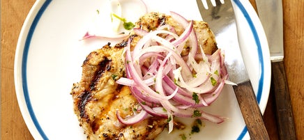 Cuban Grilled Pork with Lime-Marinated Onions