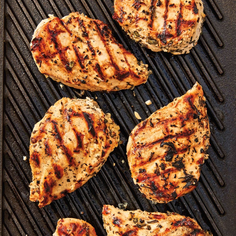 Grilled lemon-herb chicken