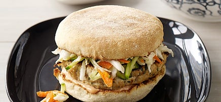 Banh mi-style turkey burger