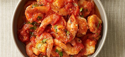 Shrimp with spicy tomato sauce