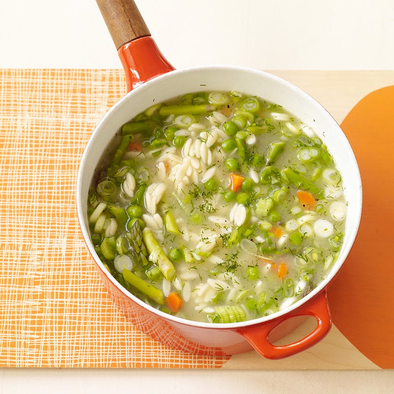 Photo of Spring vegetable soup with orzo by WW