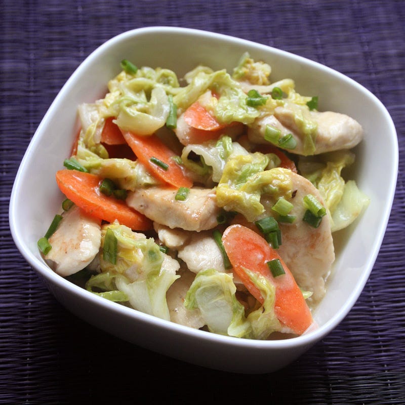 Photo of Mustard chicken with creamy cabbage by WW