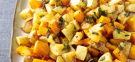 Butternut Squash and Yukon Gold Potatoes with Sage-Brown Butter