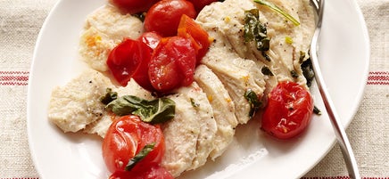 Grilled Chicken, Tomato & Basil Packets