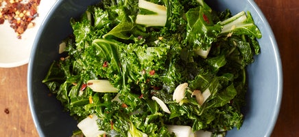 Stir-Fried Kale & Bok Choy