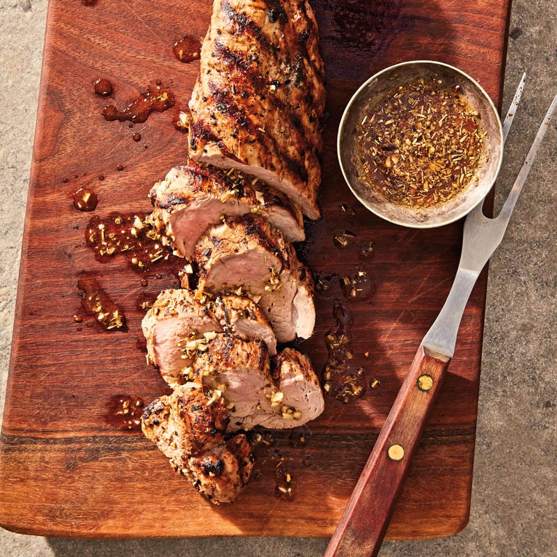 Grilled Cuban pork tenderloin