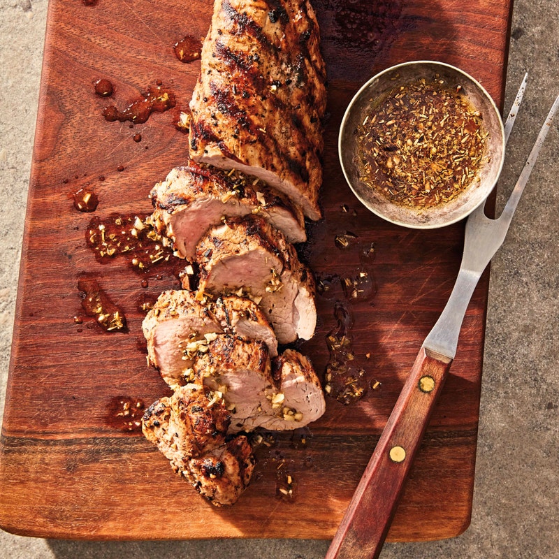 Grilled Cuban pork tenderloin