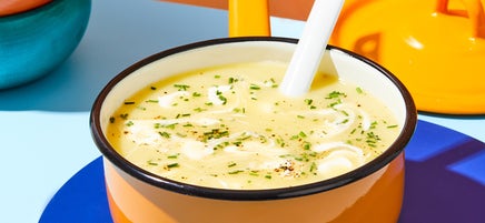 Creamy potato-leek soup