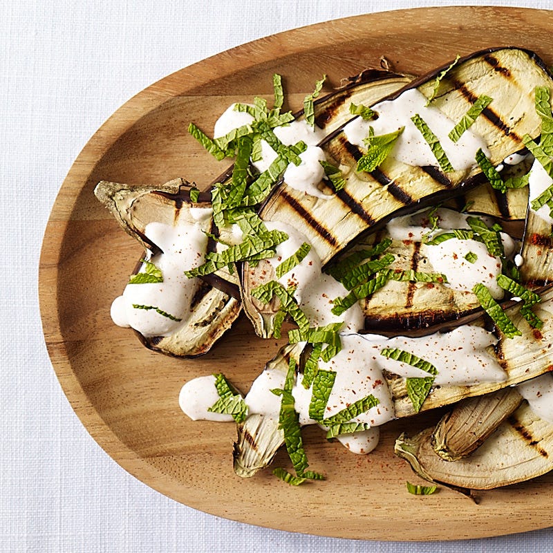 Photo of Grilled Baby Eggplant with Yogurt Sauce by WW