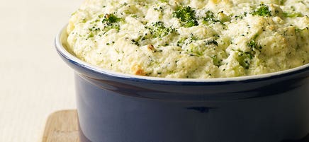 Broccoli and parmesan souffle