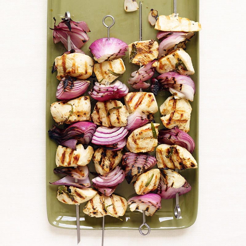 Photo of Tarragon-Dijon Chicken Kebabs by WW