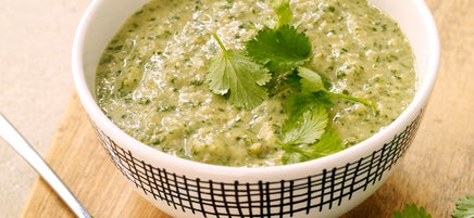 Creamy tomatillo-cilantro sauce