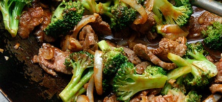 Chili beef and broccoli