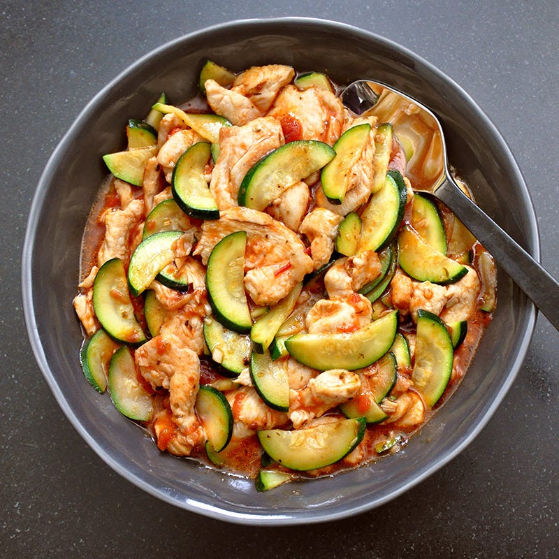 Photo of Spicy chicken cacciatore stir-fry by WW