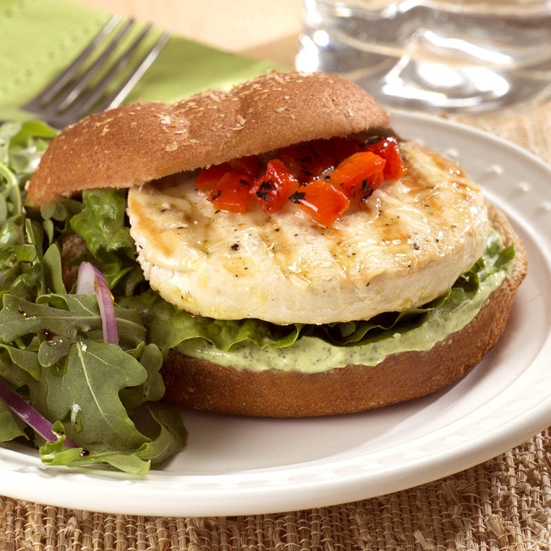 Photo of Italian pesto chicken burger by WW