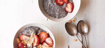 No-cook chia berry pudding