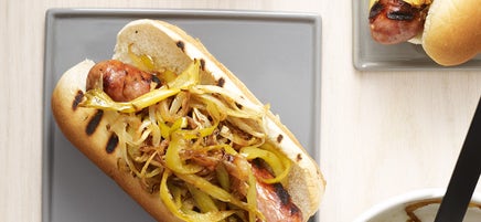 Italian Chicken Sausage & Pepper Sandwiches