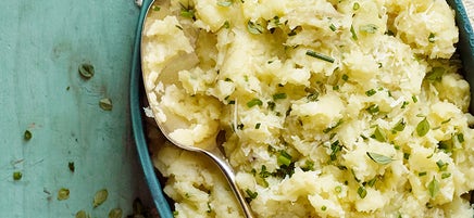 Parmesan-parsnip mashed potatoes