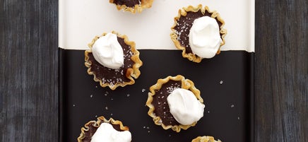 Dark Chocolate & Sea Salt Tartlets