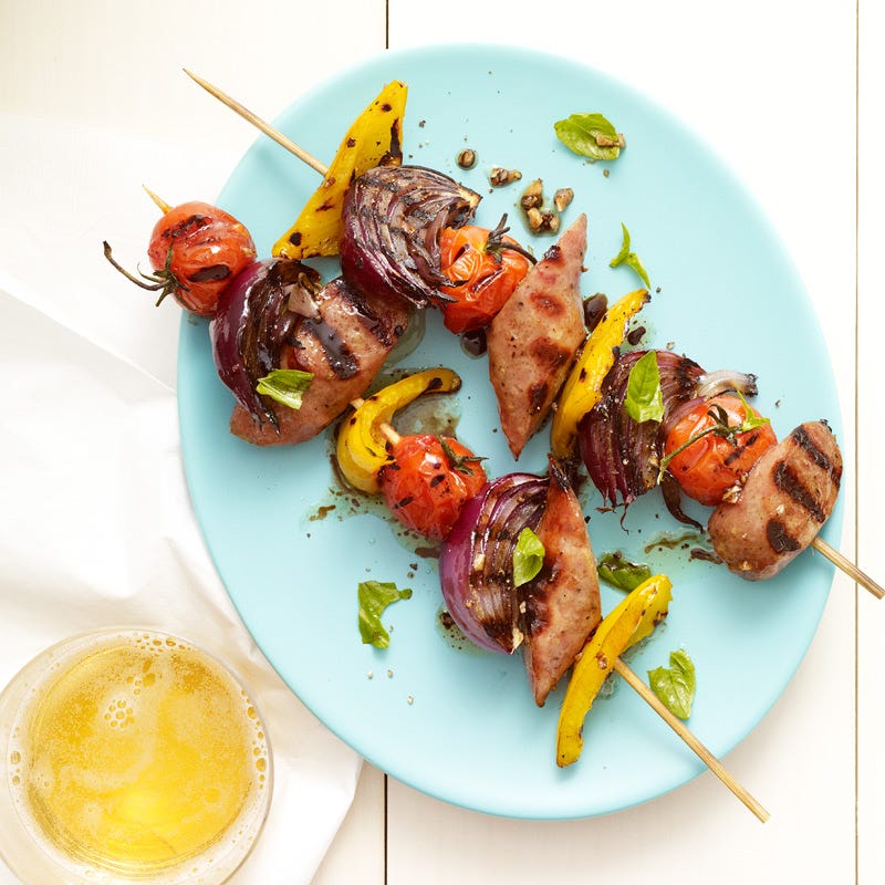 Photo of Chicken sausage skewers by WW