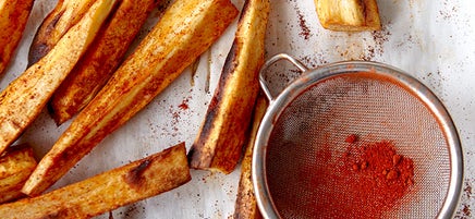 Smoky parsnip fries