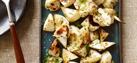 Herb roasted turnips