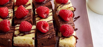 Chocolate-raspberry petit fours