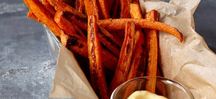 Curried carrot fries