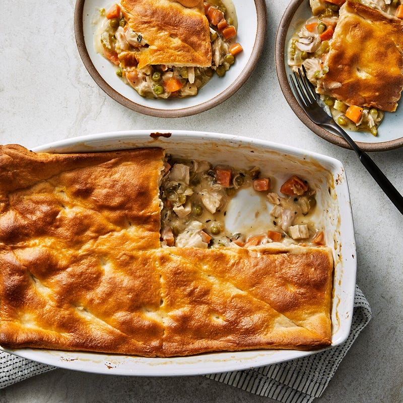 Creamy chicken pot pie