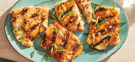 Grilled miso-glazed cod