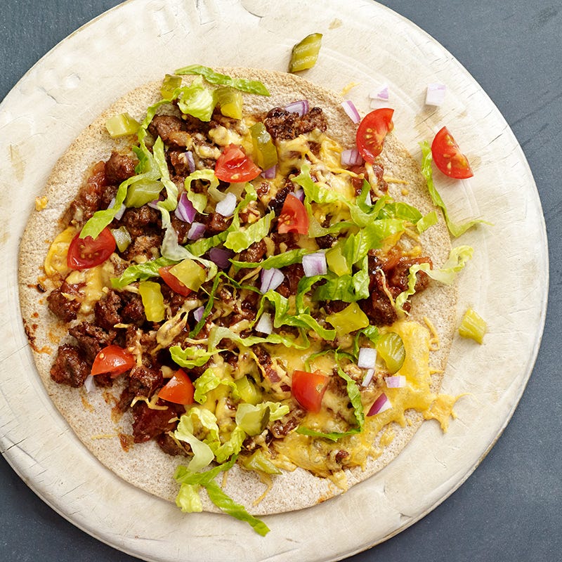 Photo of Cheeseburger Tortilla Pizza by WW
