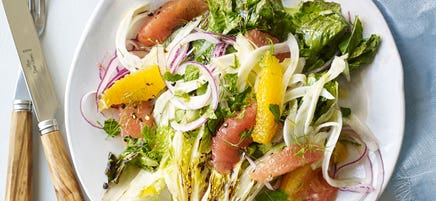 Grilled Escarole Salad with Citrus