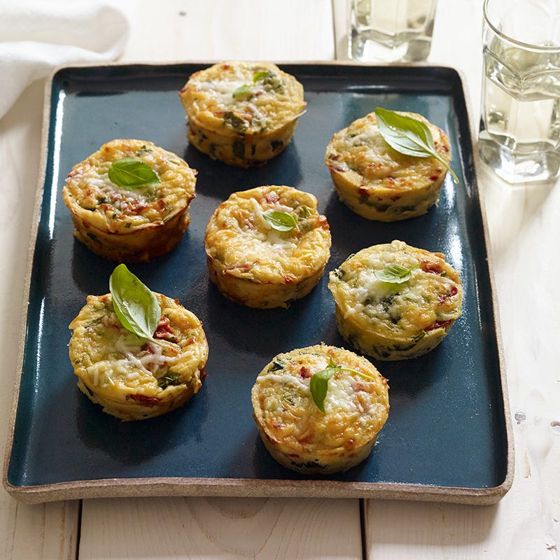 Photo of Crustless Mozzarella, Roasted Pepper & Spinach Tarts by WW