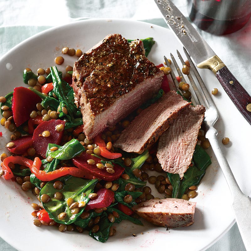 Photo of Filet Mignon with Warm French Lentil Salad by WW