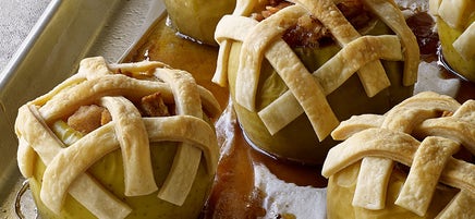 Individual baked-apple "pies"