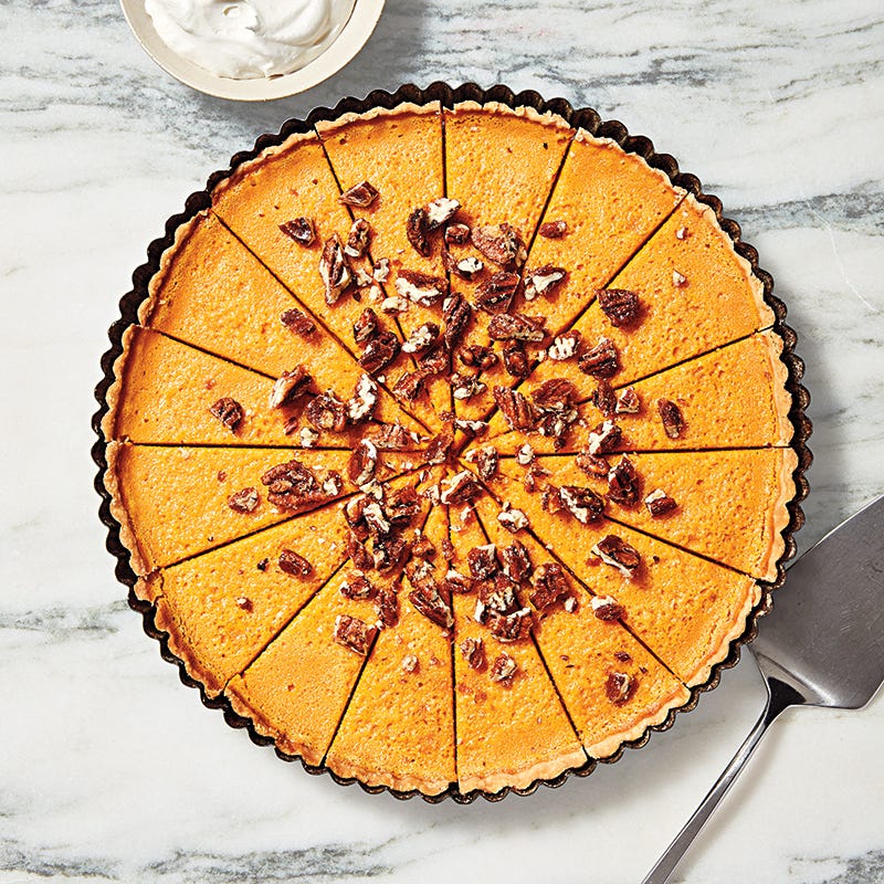 Butternut Squash Tart with Candied Pecans