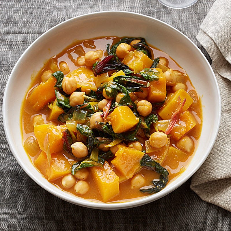 Photo of Delicata Squash, Chard, and Chickpea Curry by WW