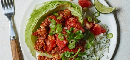 Warm turkey taco salad