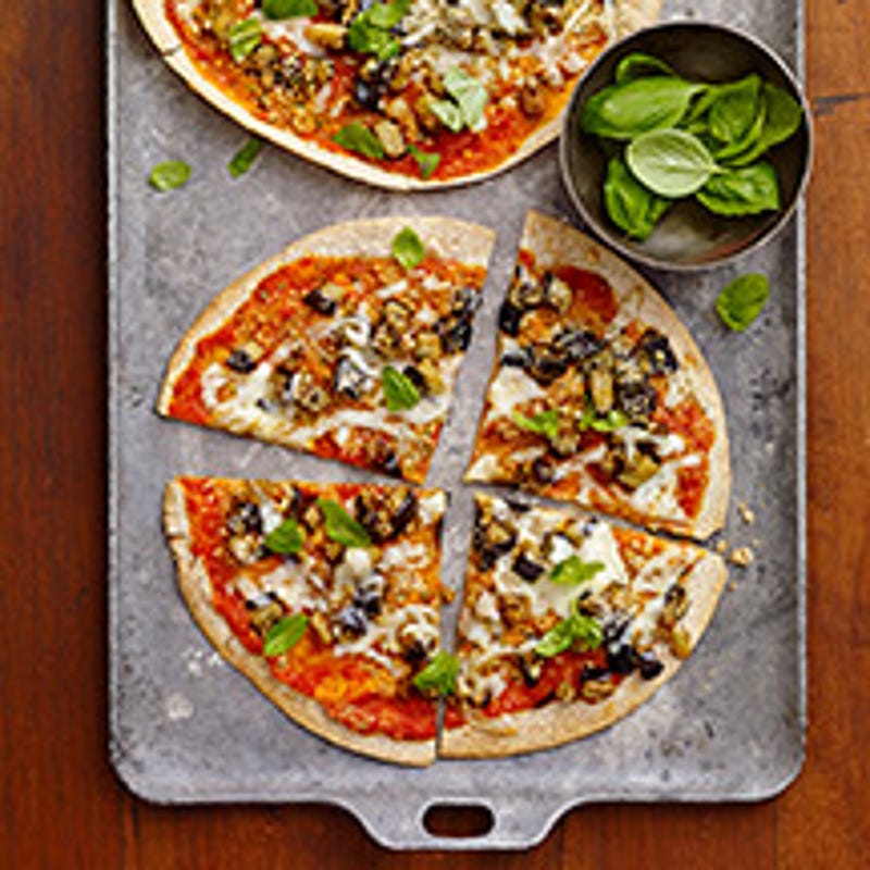 Photo of Eggplant parm tortilla pizza by WW