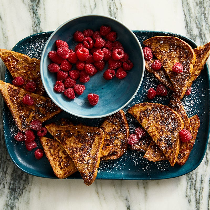 Cinnamon French Toast with Raspberries