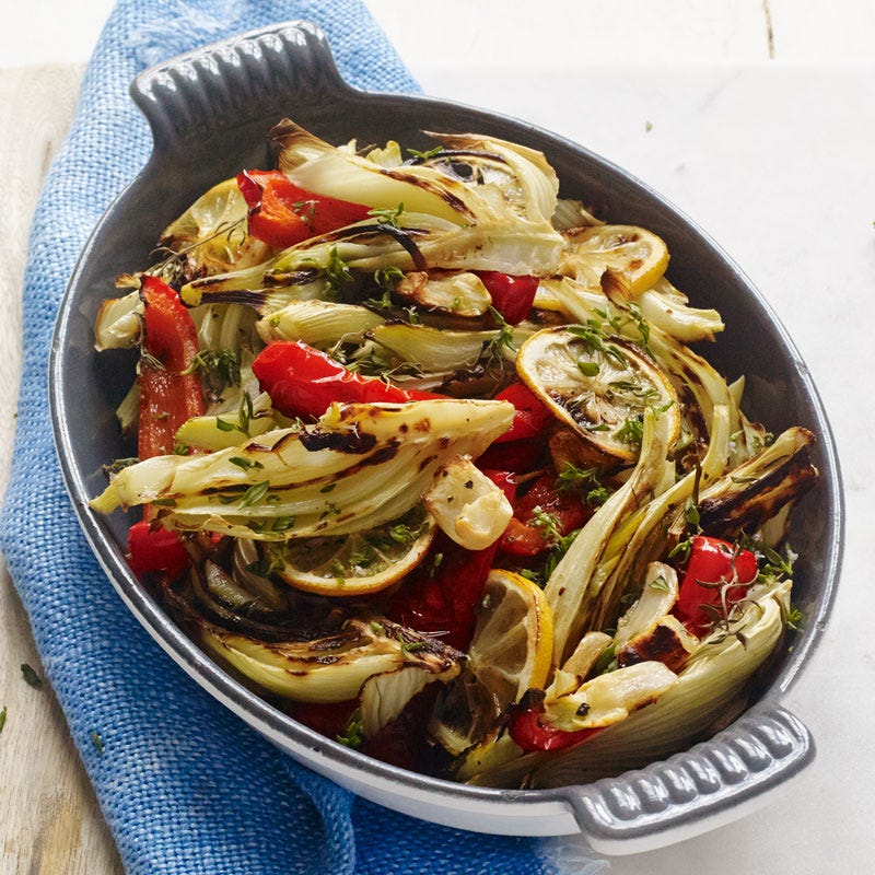 Photo of Roasted fennel and sweet peppers with garlic and lemon by WW
